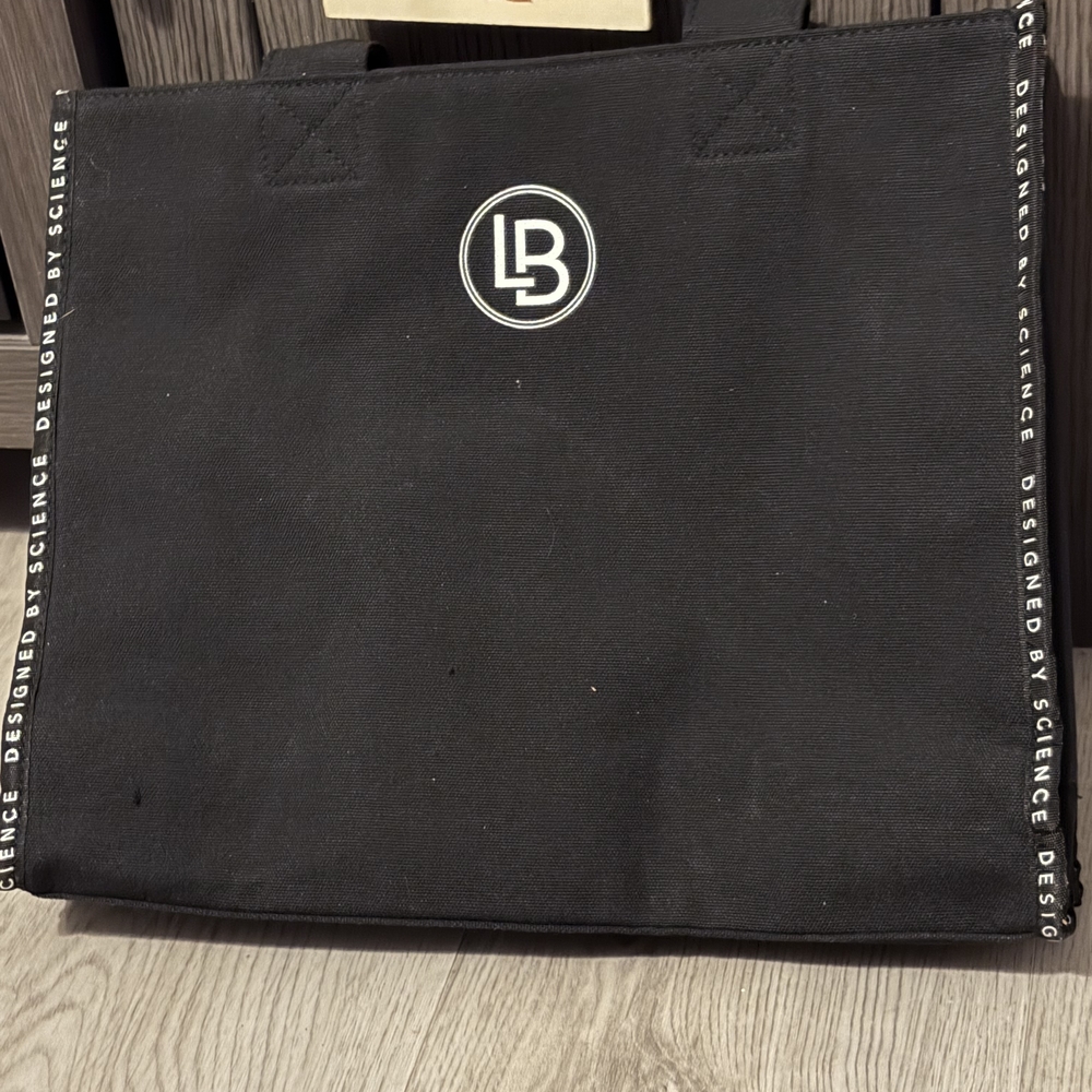 LB Black Designer Tote Bag